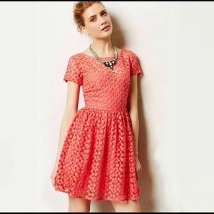 Anthropologie Artelier Nicole Miller Vintage Floral Embroidered Fit and Flare